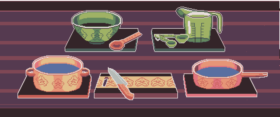 'Cooking for MA!' demo cooking props