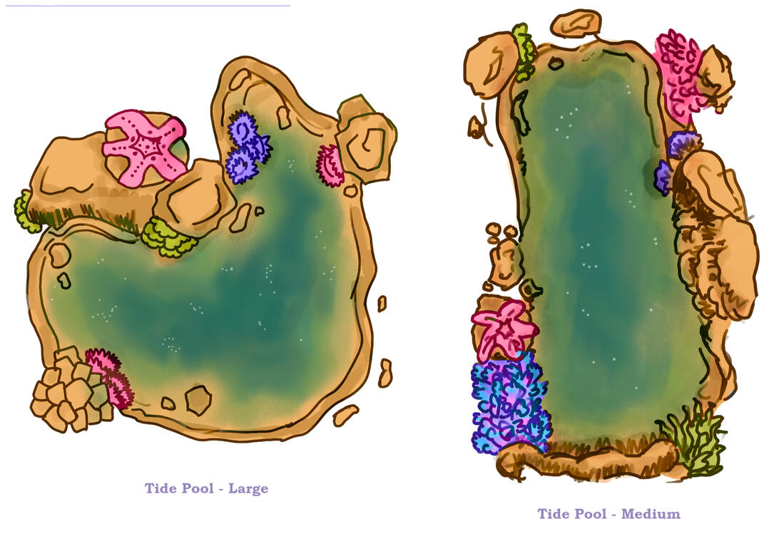 Prop illustrations for 48 hour game jam, with MicroJam. "FIH"