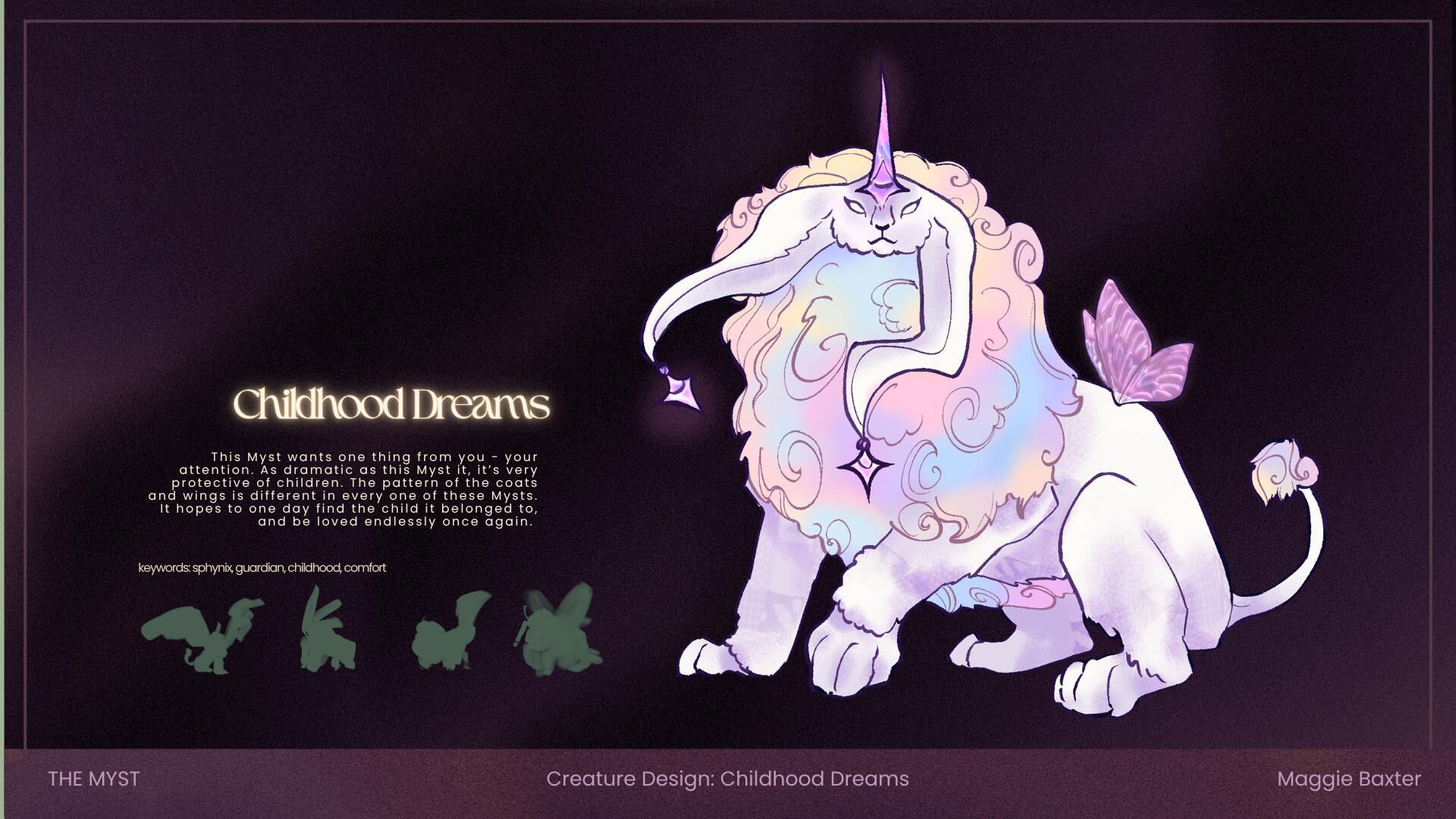 Creature design, see project 'Myst'