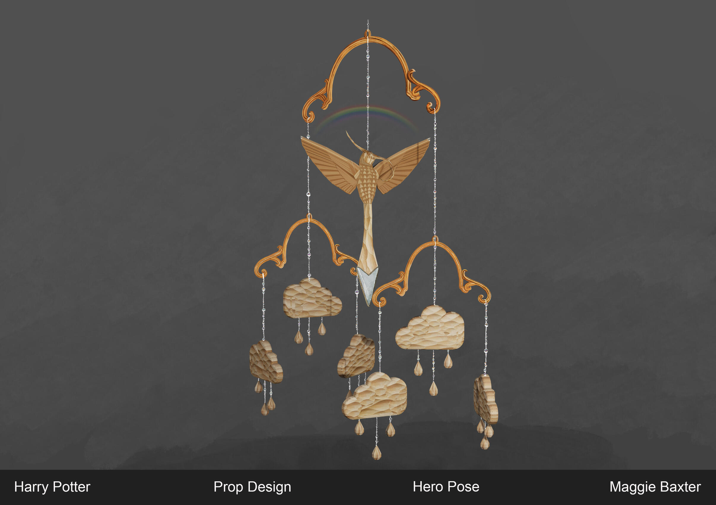 Baby mobile prop for Harry Potter IP