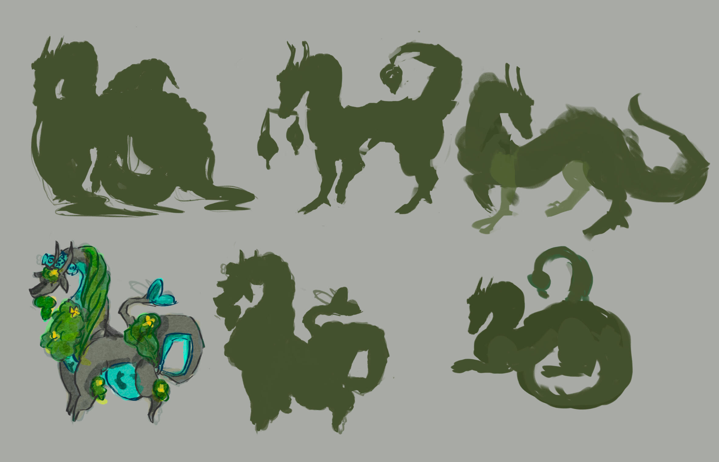 'Forgotten River' character thumbnail process