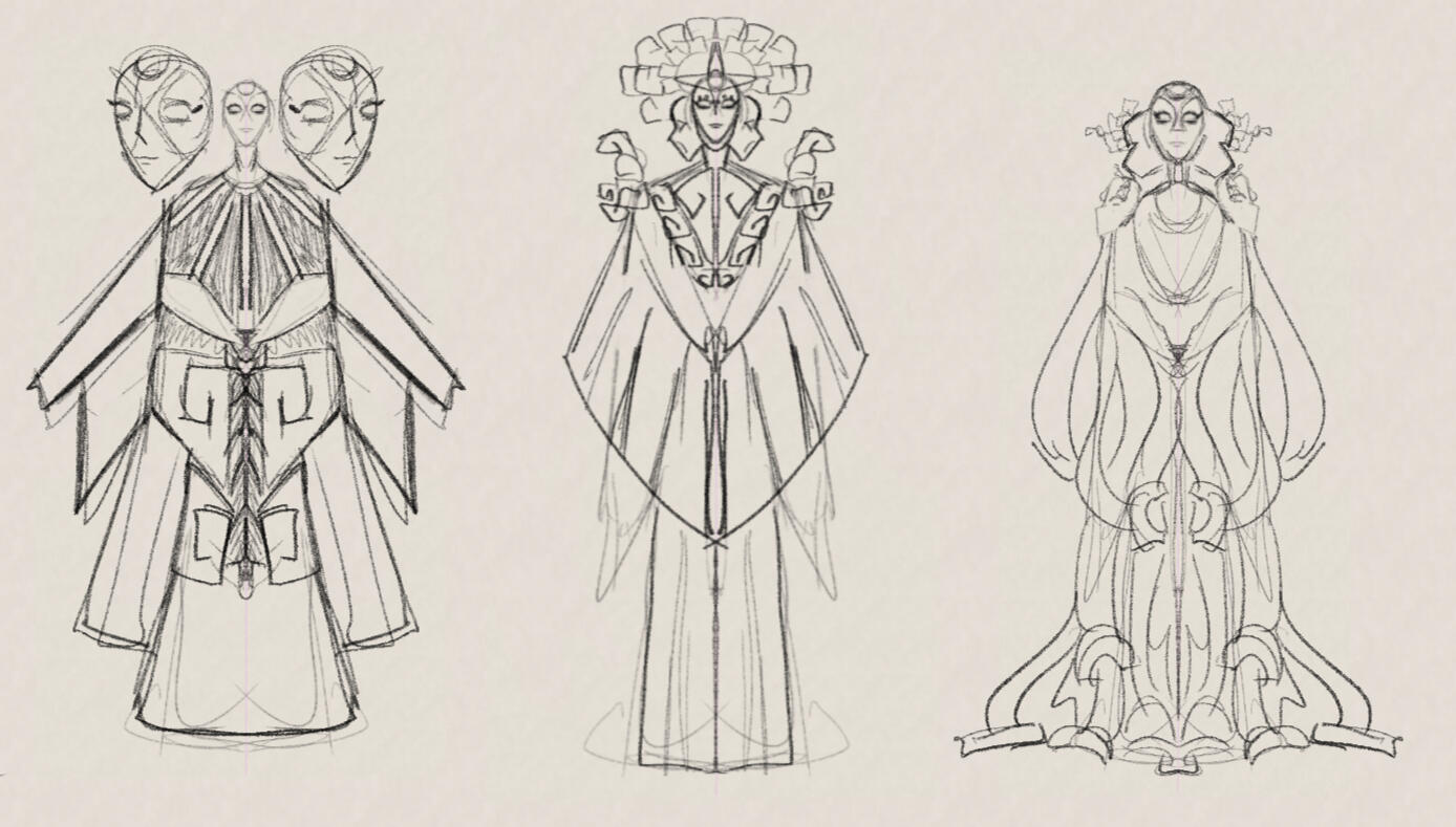 Monster concept sketches