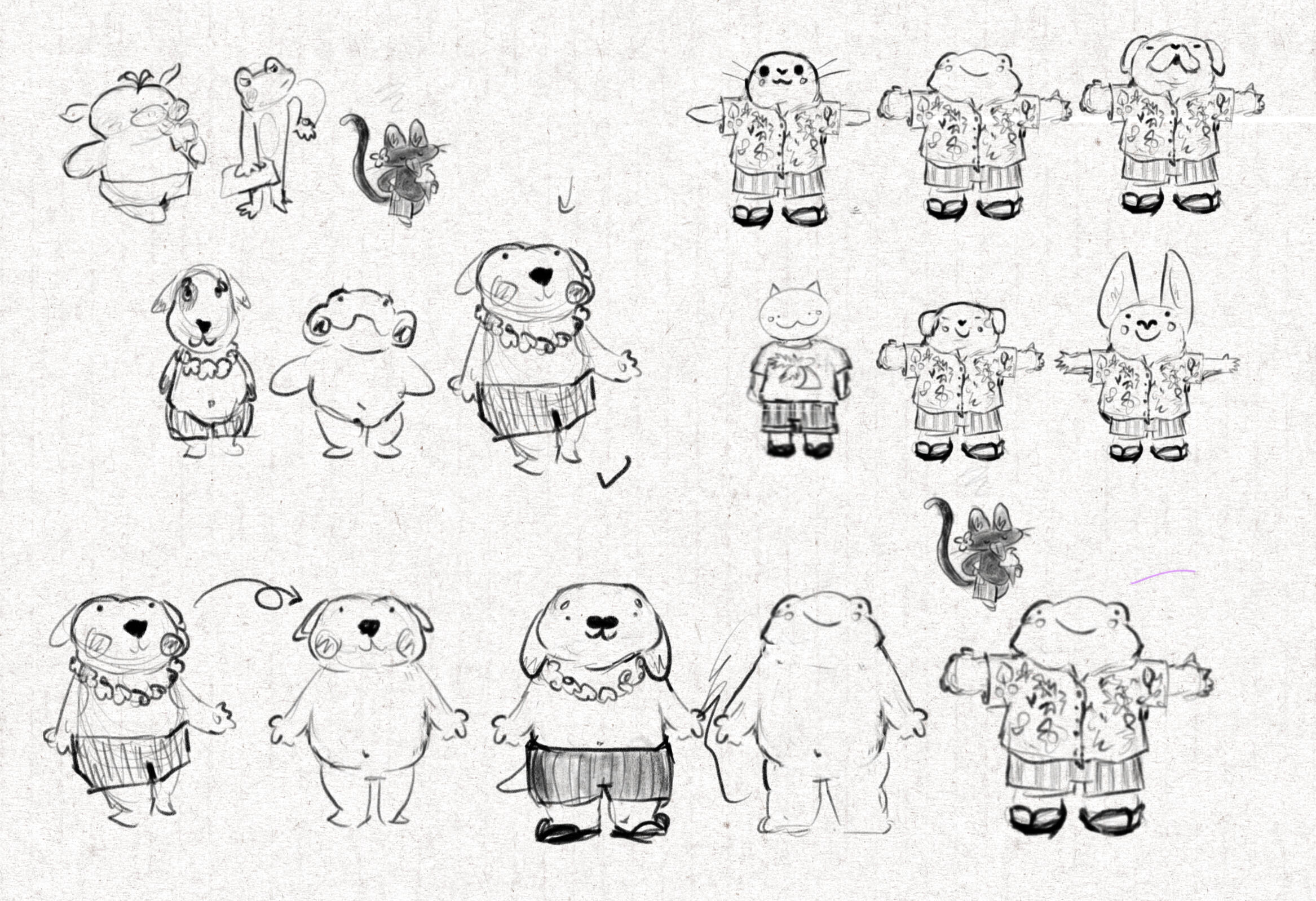 Character explorations