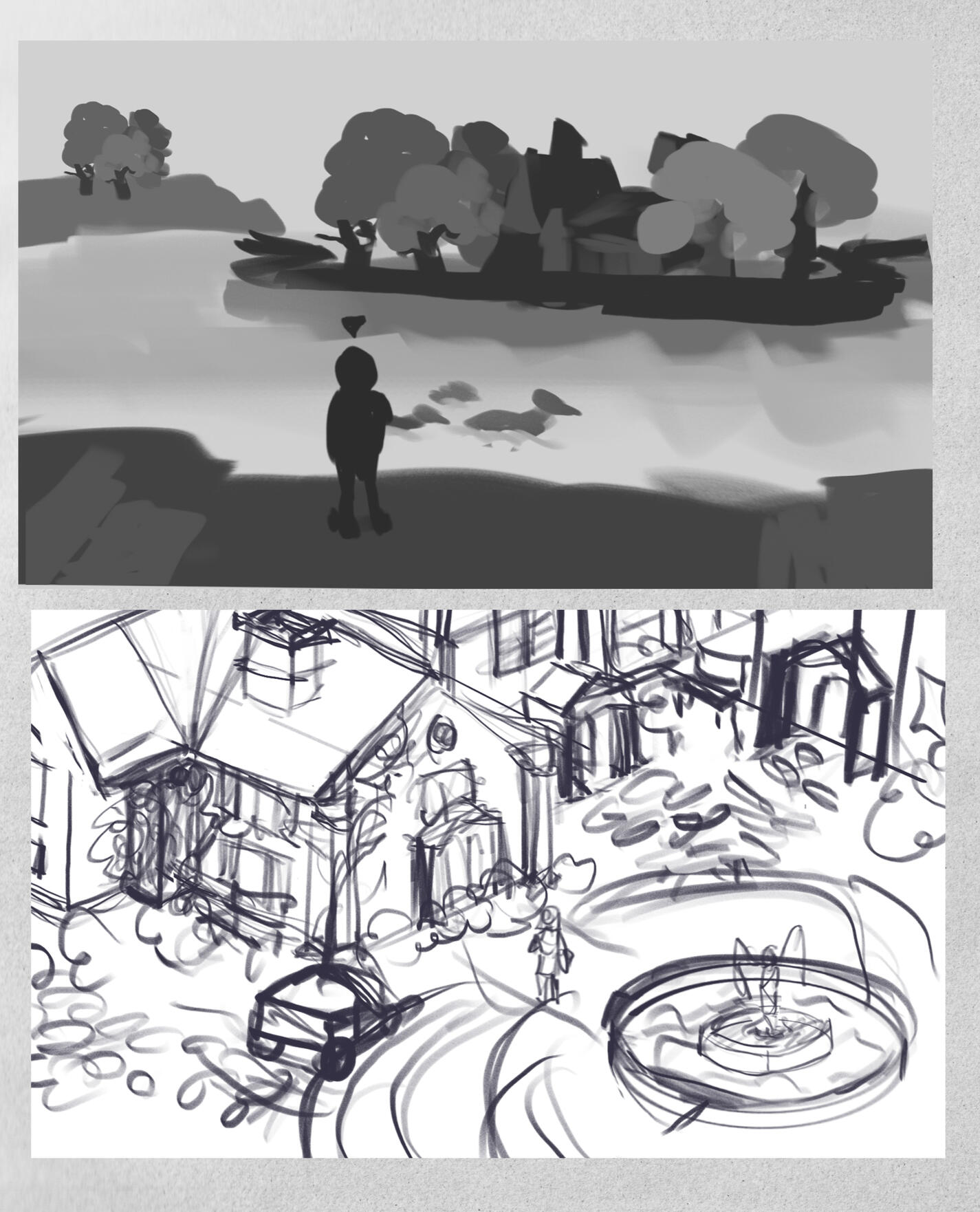Vertical slice sketch exploration